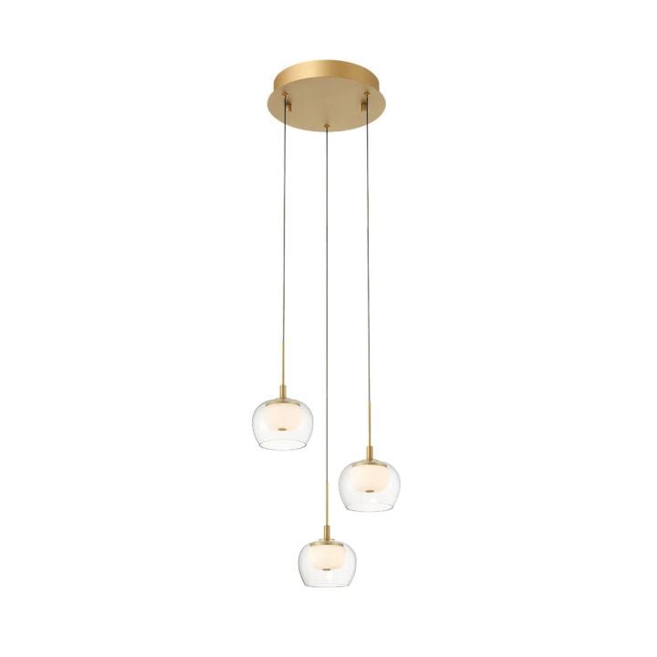Nona Modern LED Pendant - 1 LightMatte BlackBlushlighting