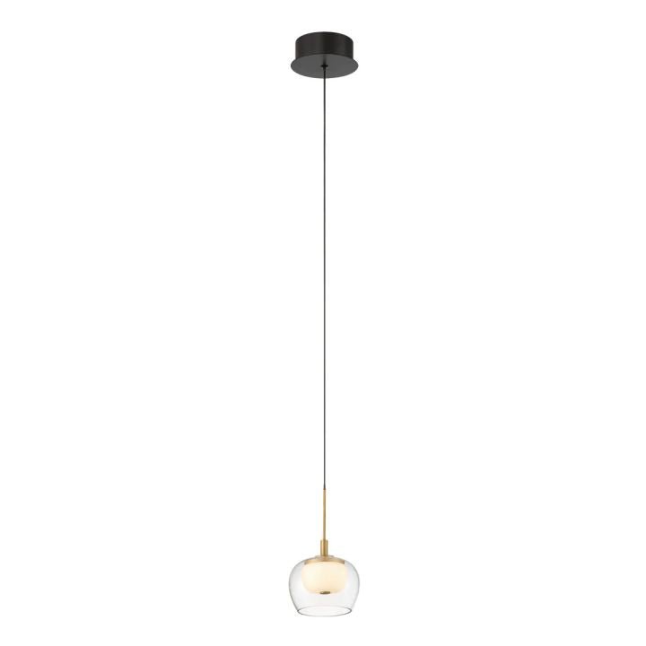 Nona Modern LED Pendant - 1 LightMatte BlackBlushlighting