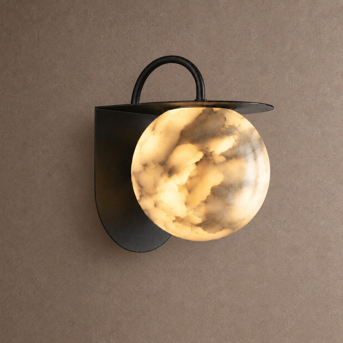 Novera Round Wall Sconce - L8.5 × W6.3 × H7.1 inBlushlighting
