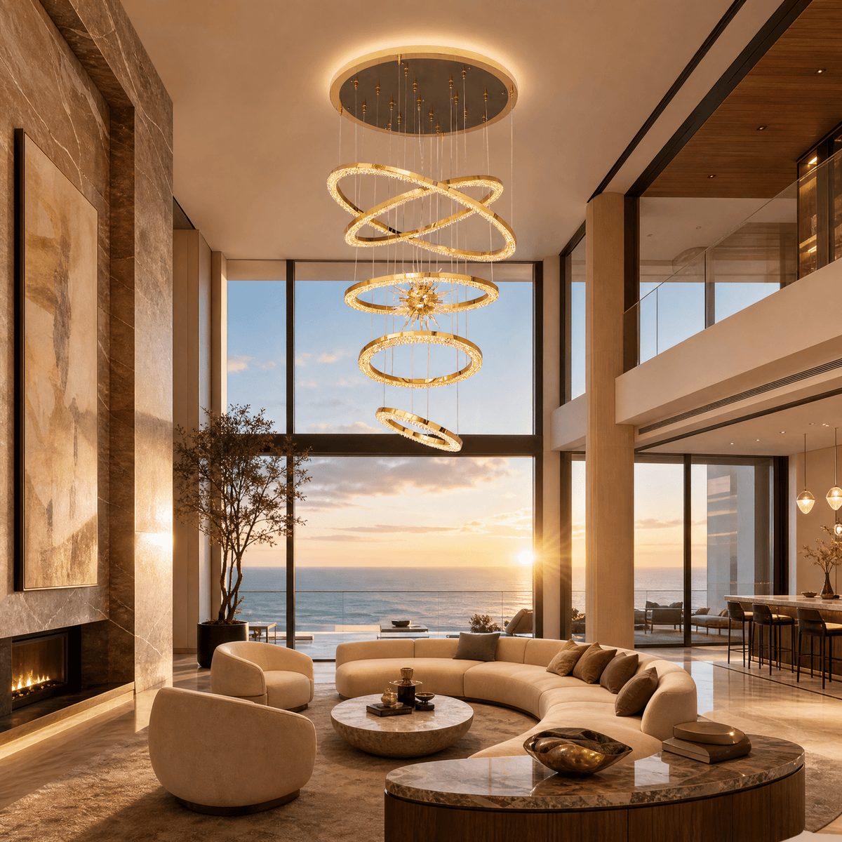 Octagonal Chandelier - Blushlighting
