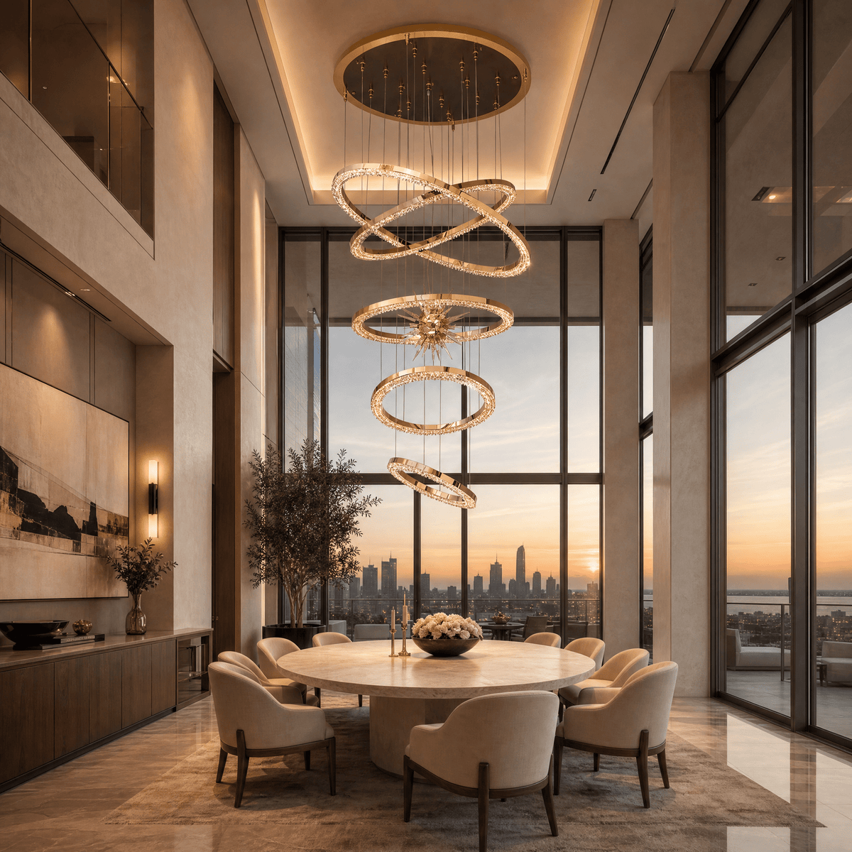 Octagonal Chandelier - Blushlighting