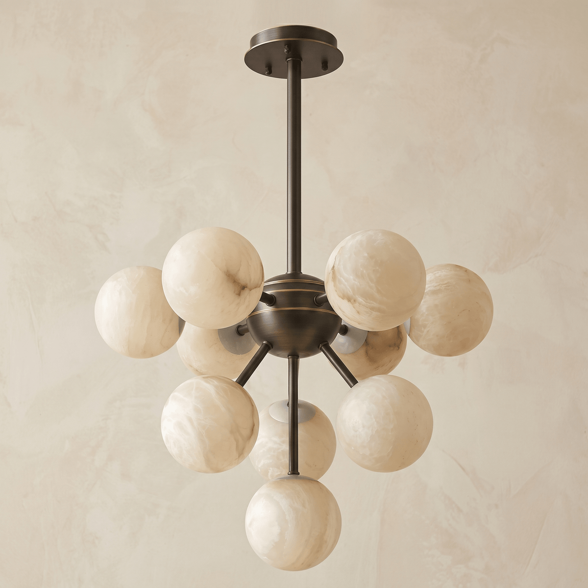 Orb Cluster Alabaster Pendant Light - Blushlighting