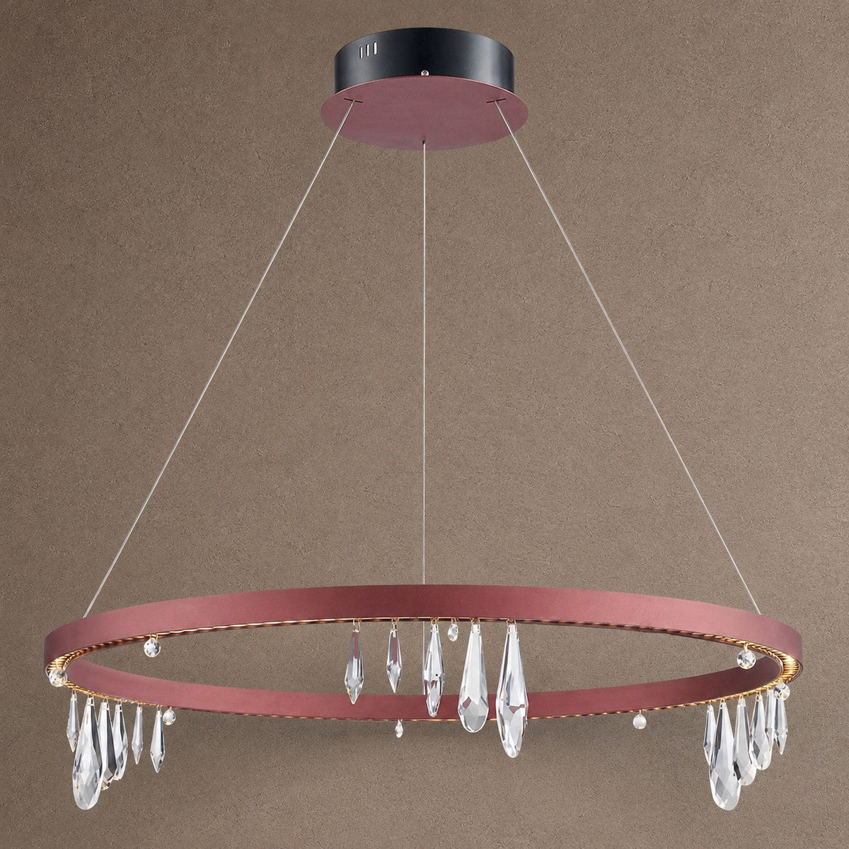 Orbit Crystal Chandelier - Ø31.5" × H5.3" (Ø80 × H13.5 cm)Blushlighting