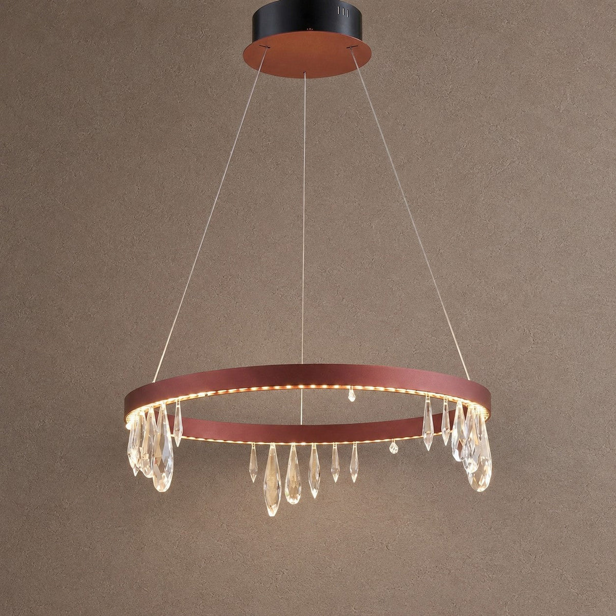 Orbit Crystal Chandelier - Ø22.4" × H5.3" (Ø57 × H13.5 cm)Blushlighting