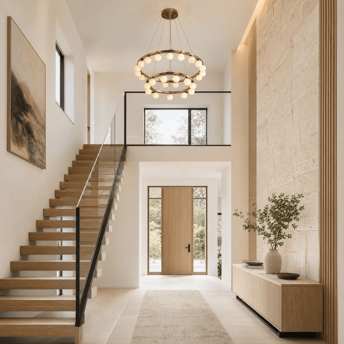 Orbita Modern Round Ring Chandelier - D600Blushlighting
