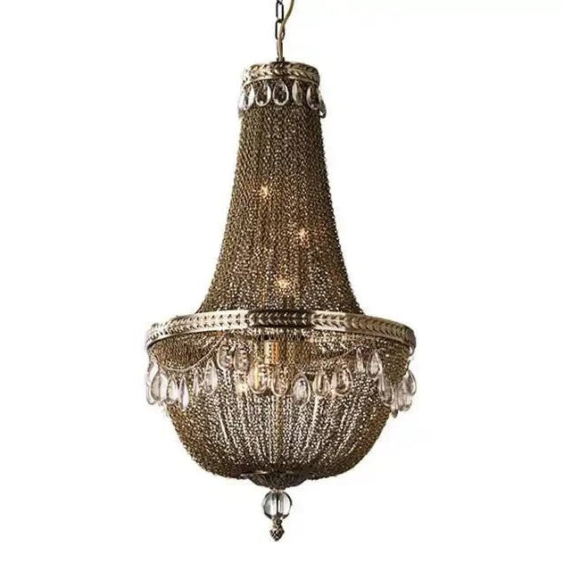 Oversize Modern Metal Art Luxury Crystal Chandelier for Duplex Hall/Staircase/Villa/Foyer - D31.5"BronzeBlushlighting