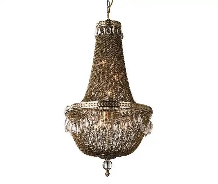 Oversize Modern Metal Art Luxury Crystal Chandelier for Duplex Hall/Staircase/Villa/Foyer - D31.5"BronzeBlushlighting