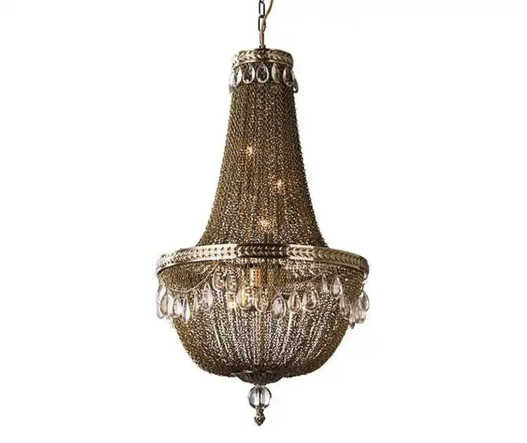 Oversize Modern Metal Art Luxury Crystal Chandelier for Duplex Hall/Staircase/Villa/Foyer - Blushlighting