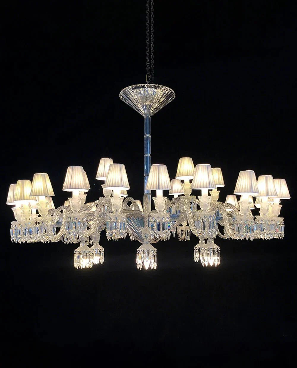 Paris Chandelier High Quality Crystal Chandelier with 36 Lampshades - Blushlighting