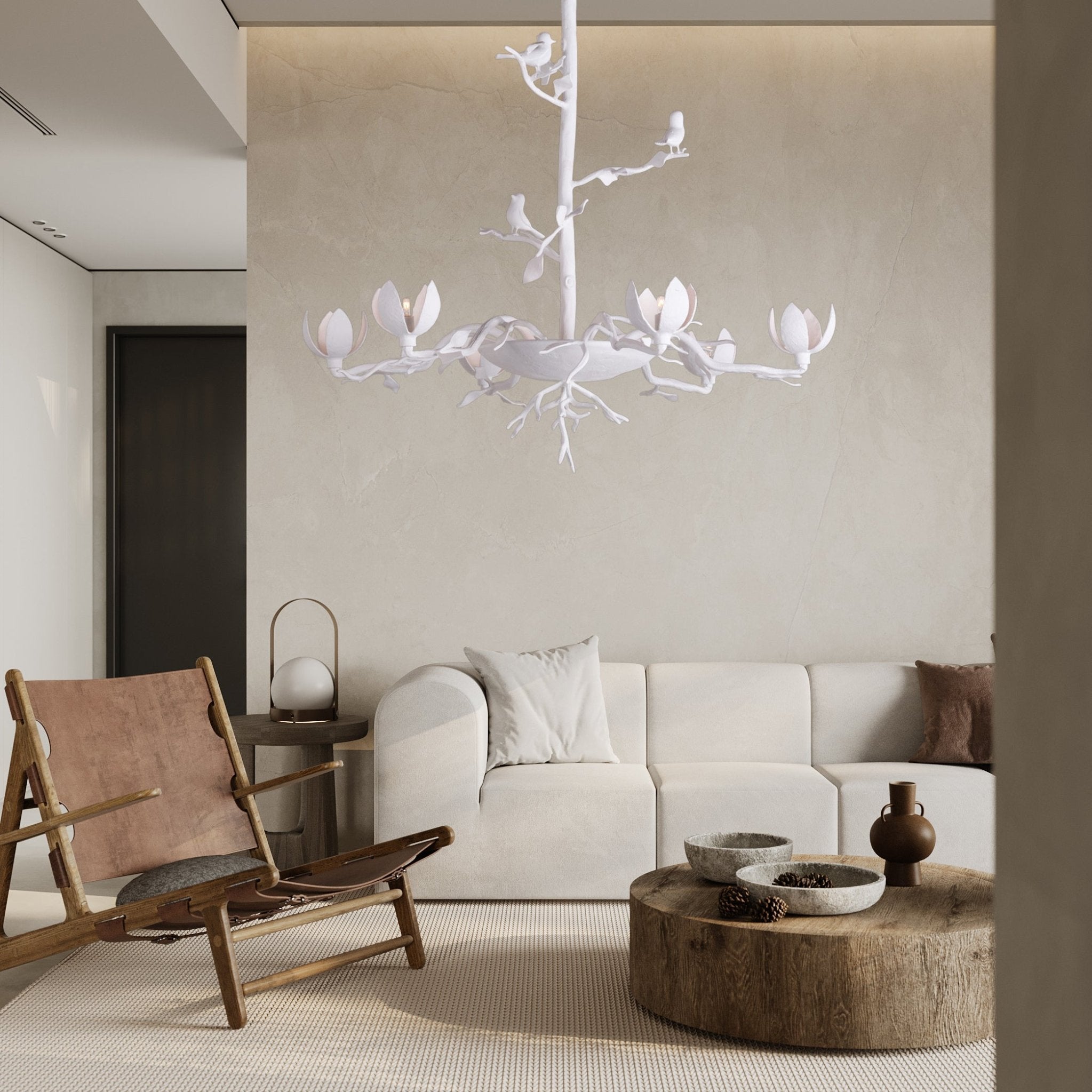 Passera Chandelier - ∅ 35.4″ x H 34.6″WhiteBlushlighting
