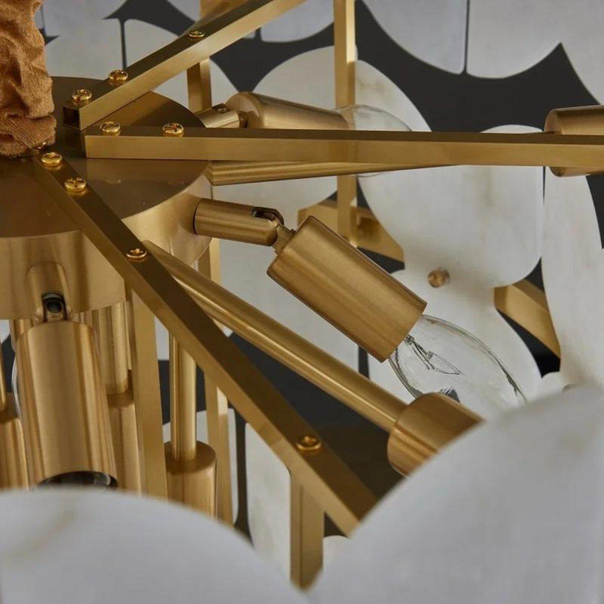 Patanga Alabaster Chandelier Light-Blushlighting