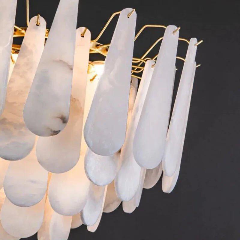 Patra Alabaster Chandelier Light-Blushlighting