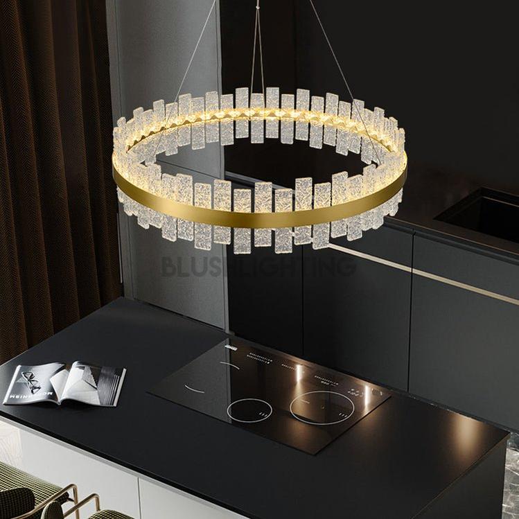 Patricia Modern Crystal Chandelier - 39"DBlushlighting