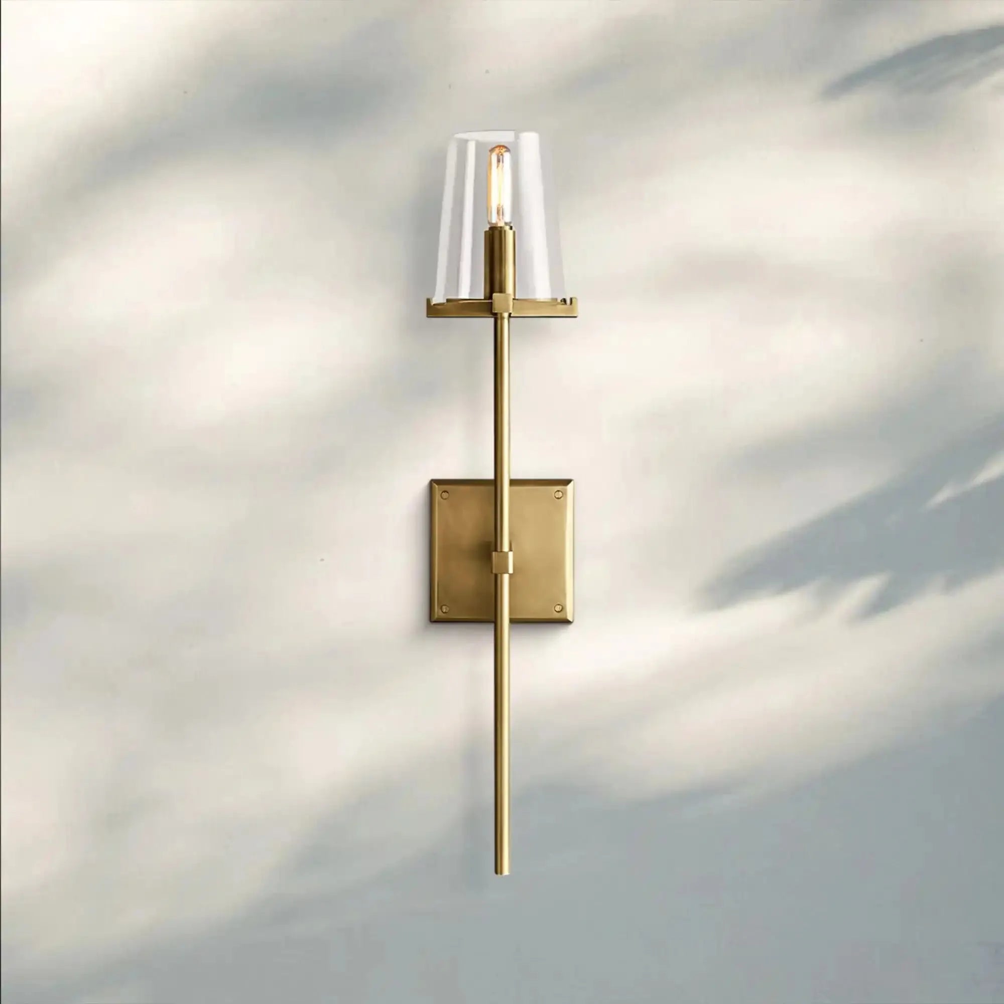 Pauilla Torch Clear Glass Sconce-