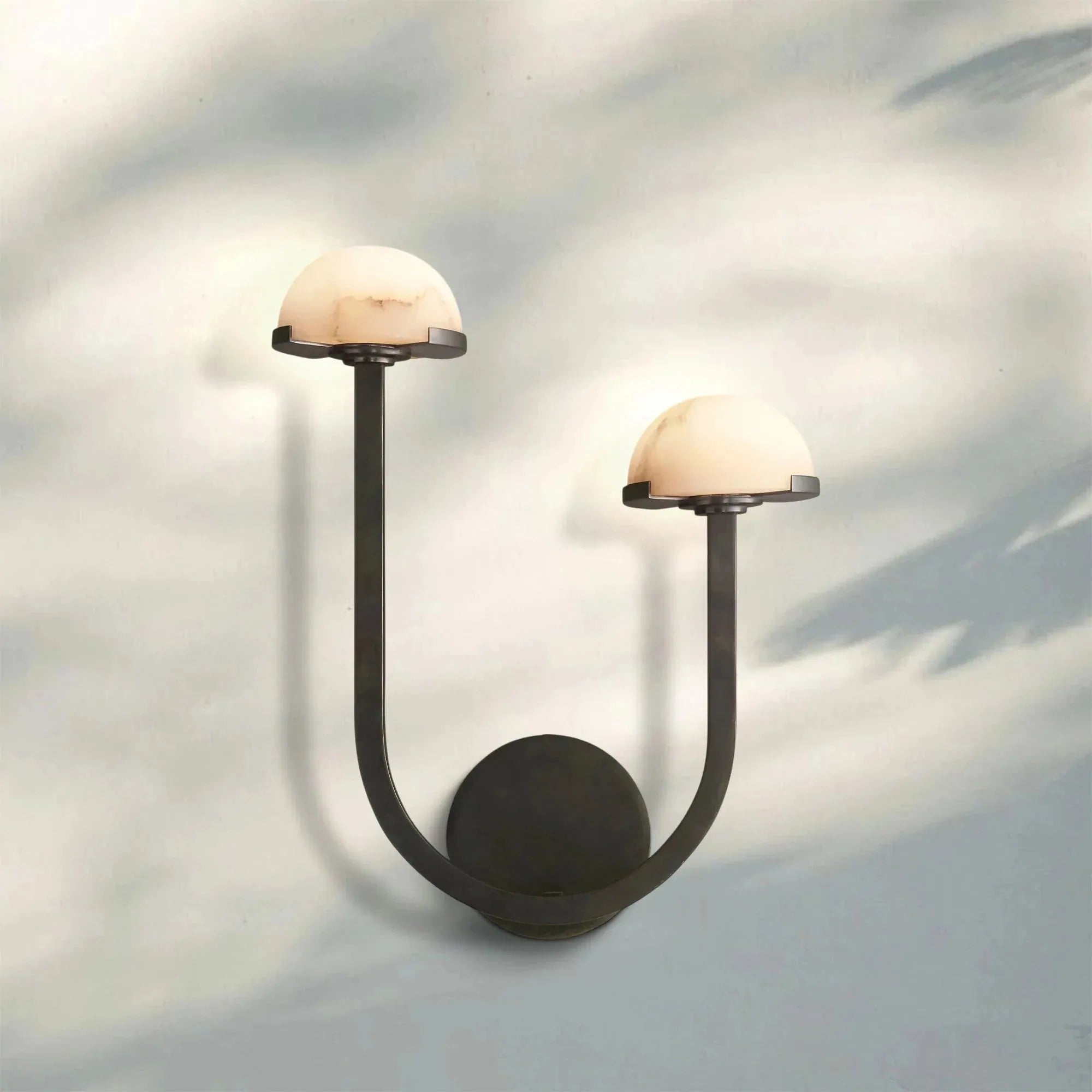 Pedrea Alabaster Double Wall Sconce - Blushlighting