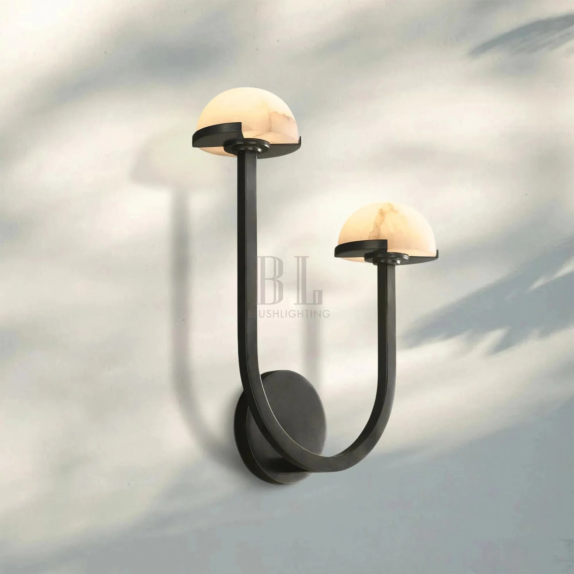 Pedrea Alabaster Double Wall Sconce - Blushlighting