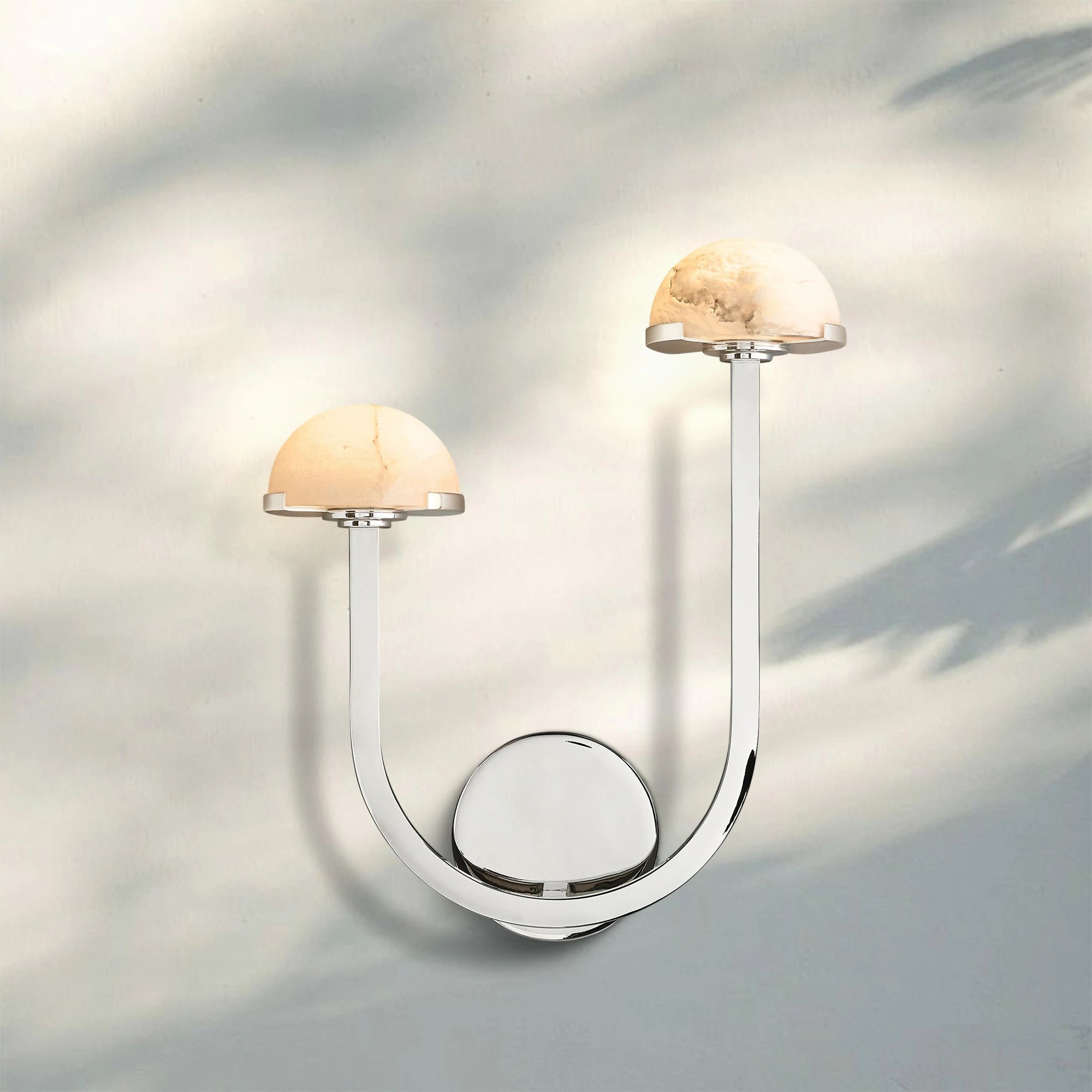 Pedrea Alabaster Double Wall Sconce - Blushlighting