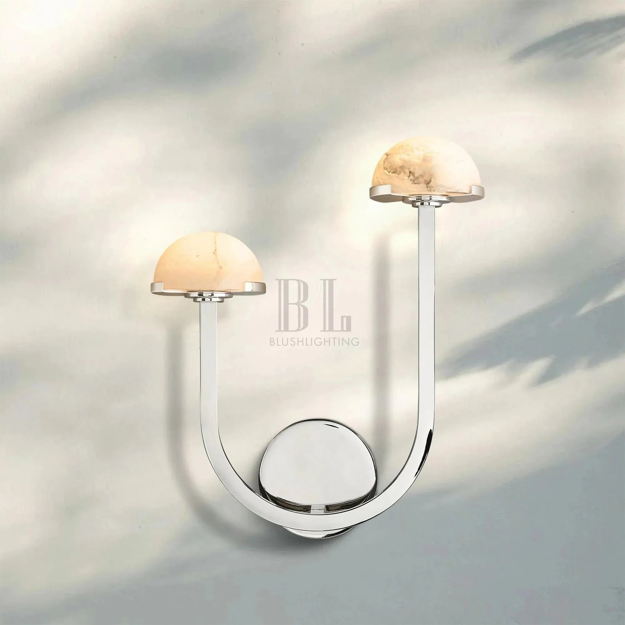 Pedrea Alabaster Double Wall Sconce - Blushlighting