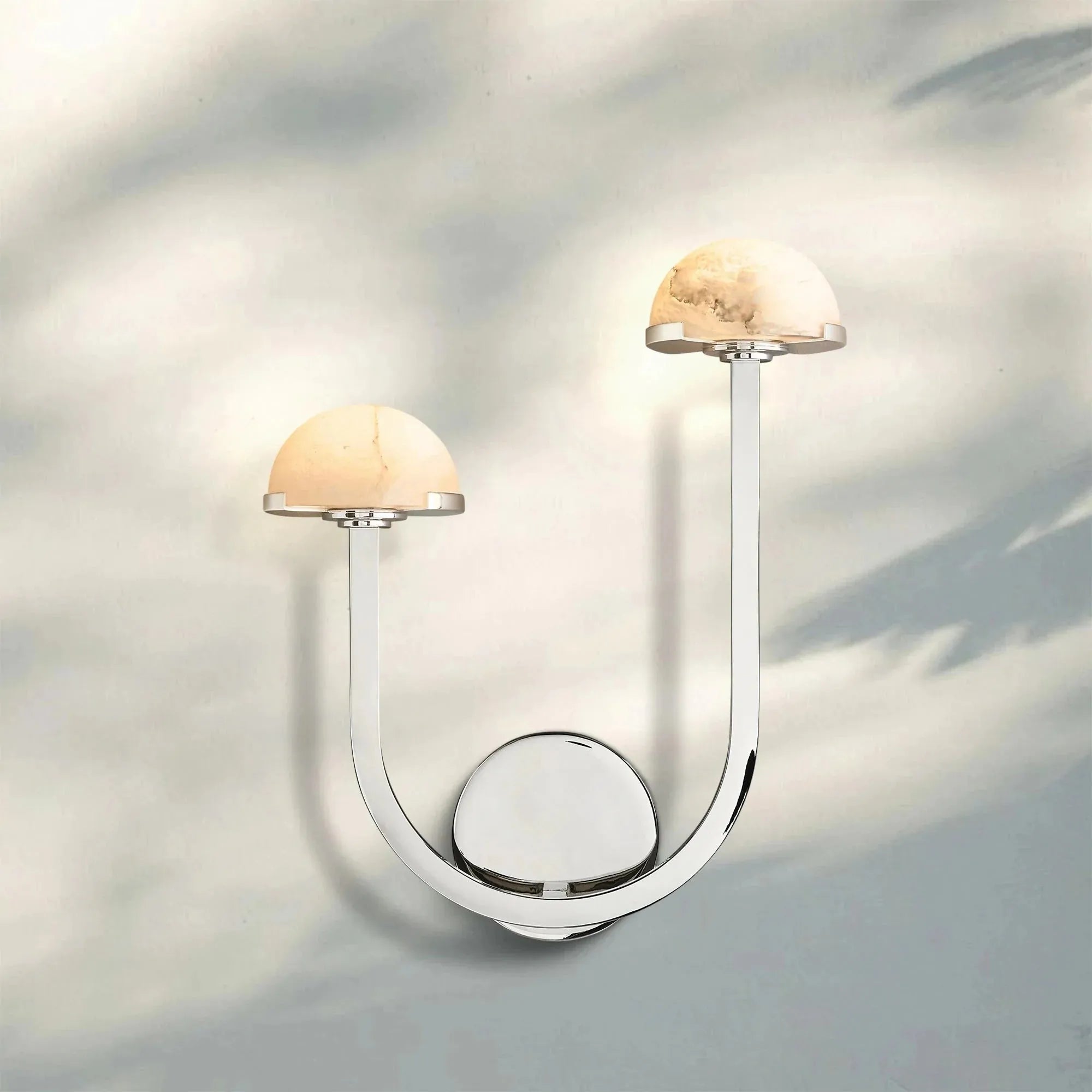 Pedrea Alabaster Double Wall Sconce - Blushlighting