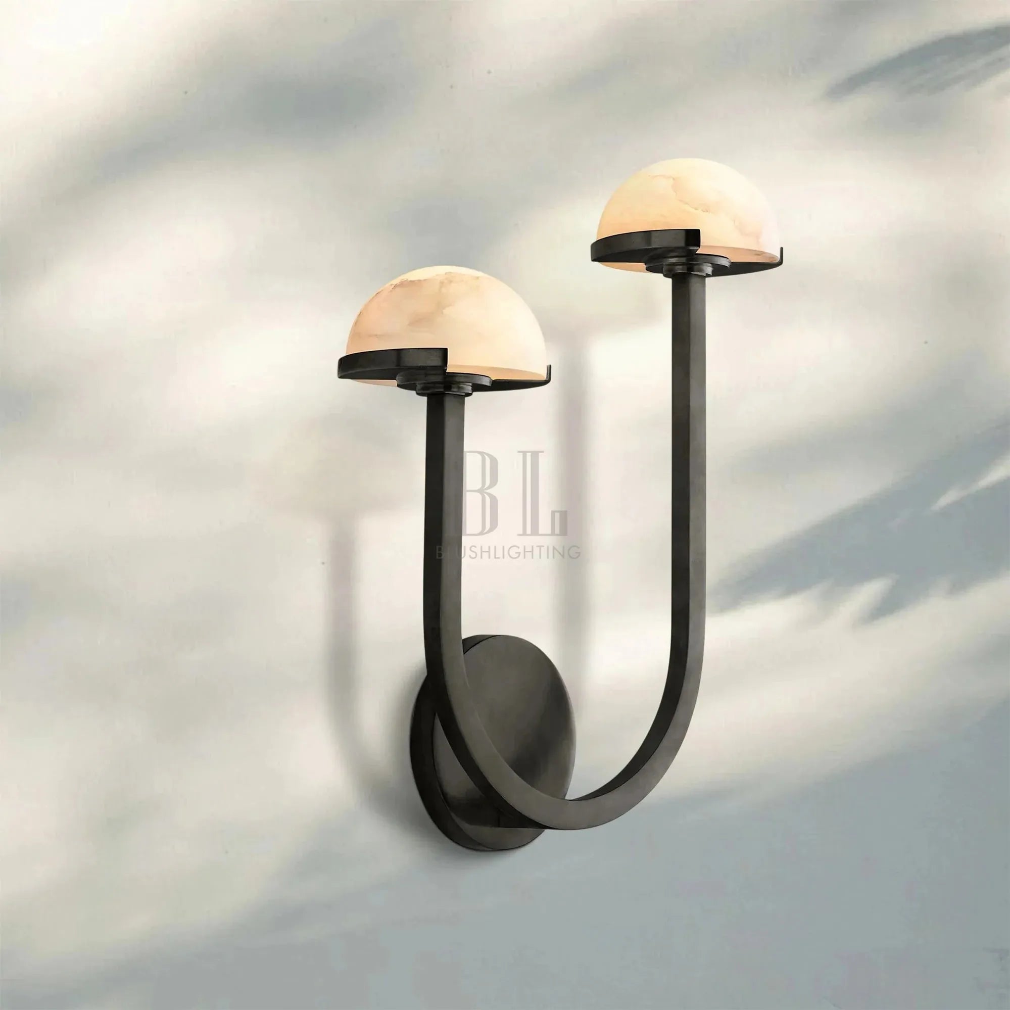 Pedrea Alabaster Double Wall Sconce - Blushlighting