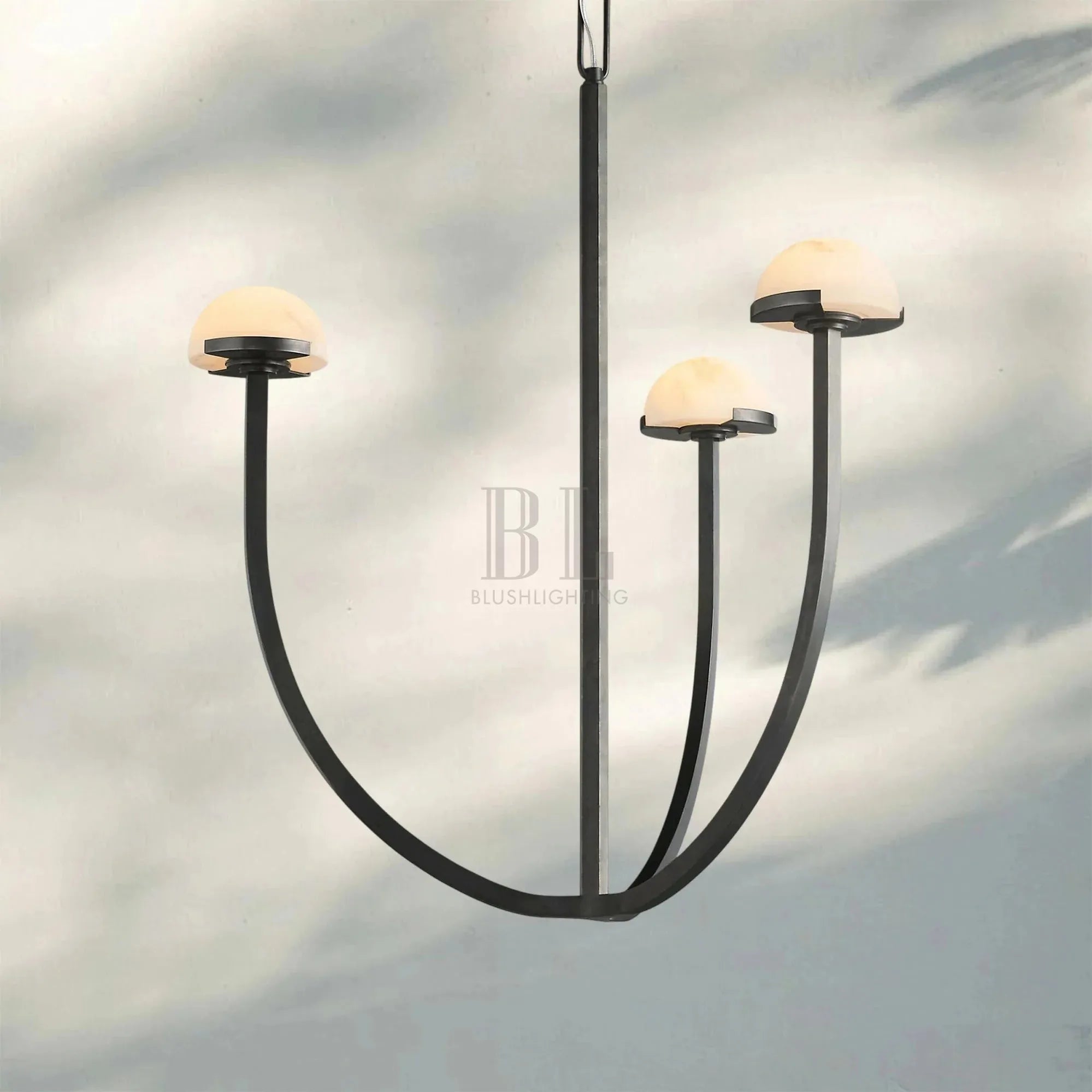 Pedrea Alabaster Round Chandelier 24'' 32'' 40'' - Blushlighting