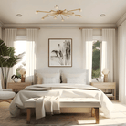 Pedrea Alabaster Wearstler Large Staggered Arm Flush Mount - Blushlighting