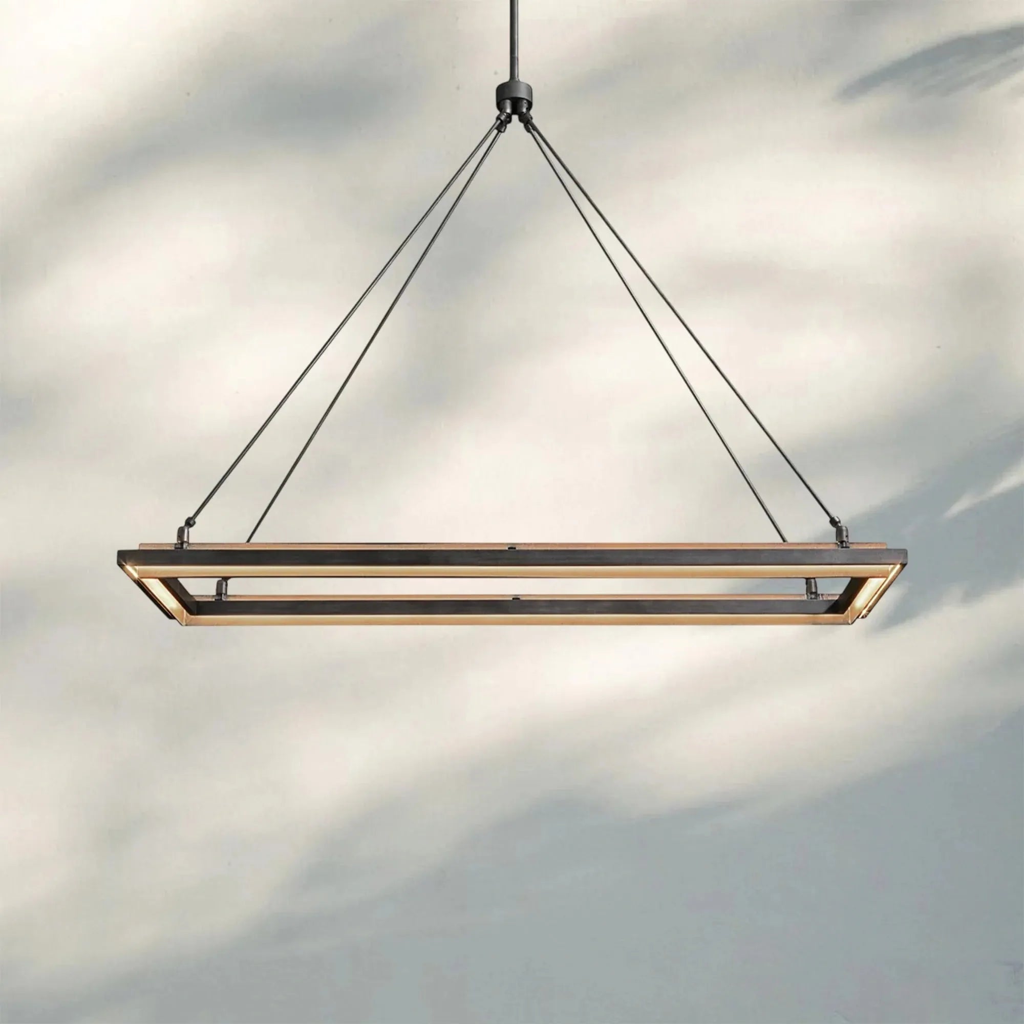 Peralte Rectangular Chandelier 48" 62“-Blushlighting