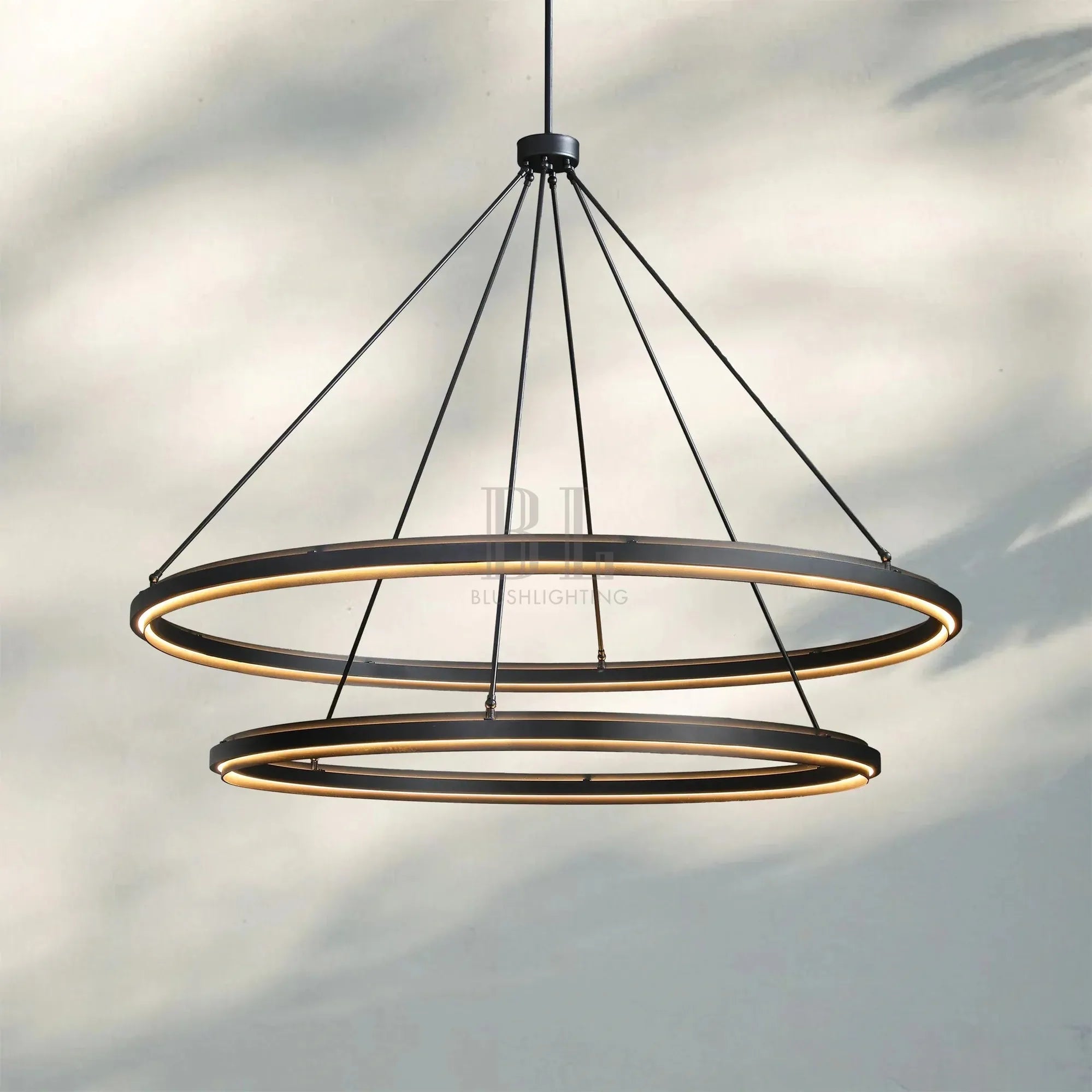 Peralte Two-Tier Round Chandelier 60"-