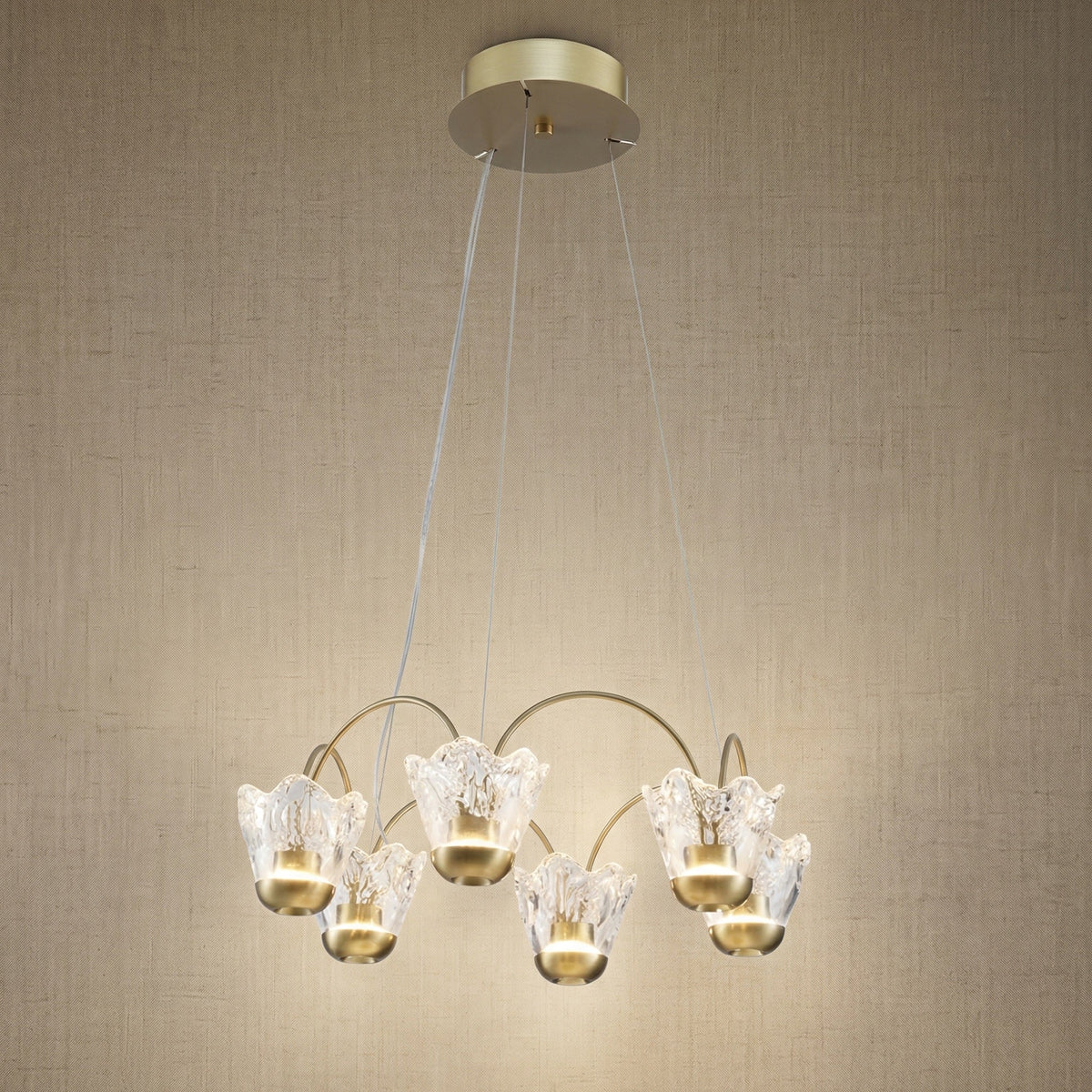 Petalia Modern Contemporary Pendant Light - Ø23.6" × H8.5" (Ø60 × H21.5 cm)Blushlighting
