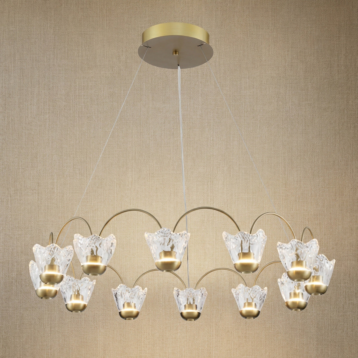 Petalia Modern Contemporary Pendant Light - Ø40.9" × H8.5" (Ø104 × H21.5 cm)Blushlighting