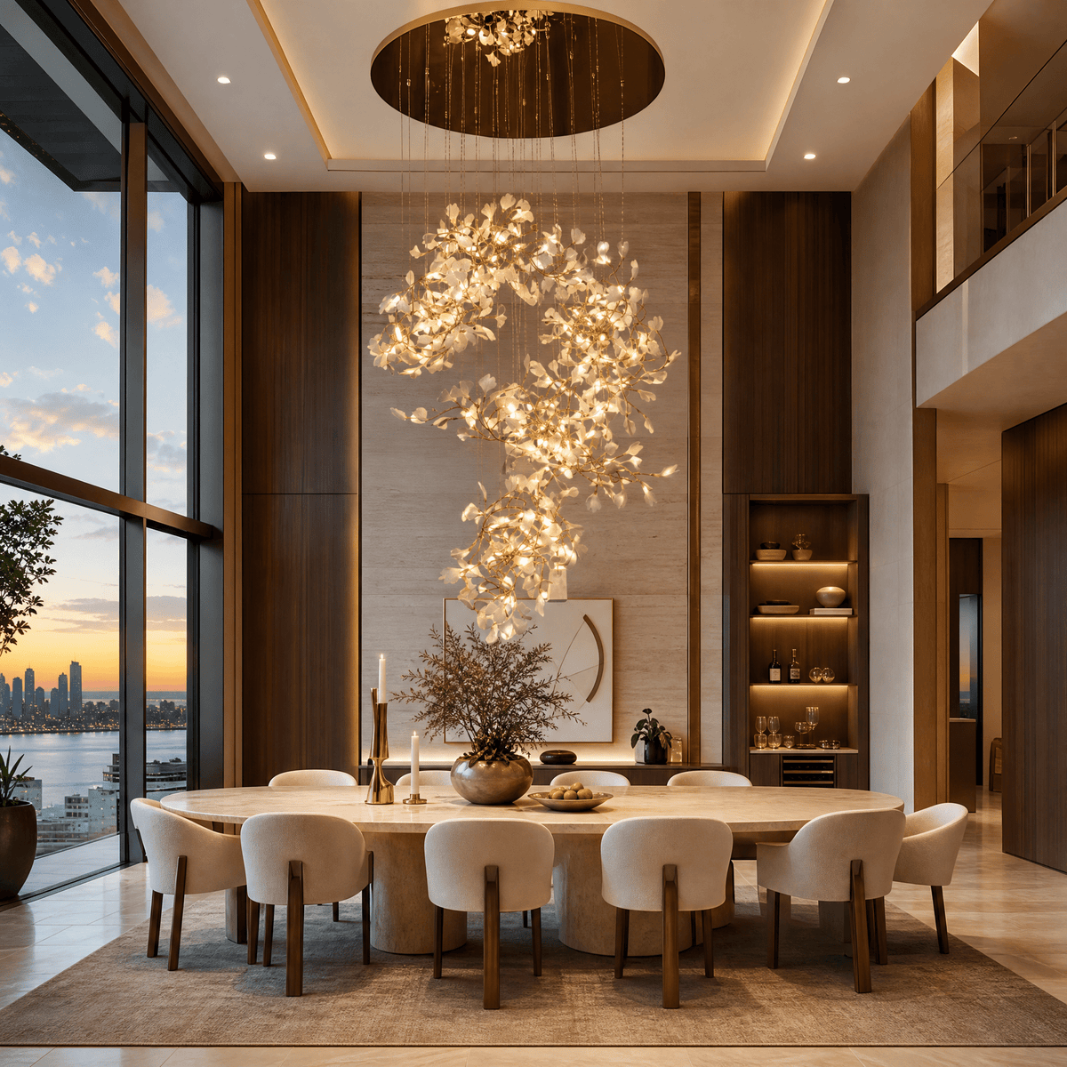Petalo Ceramic Chandelier - Blushlighting