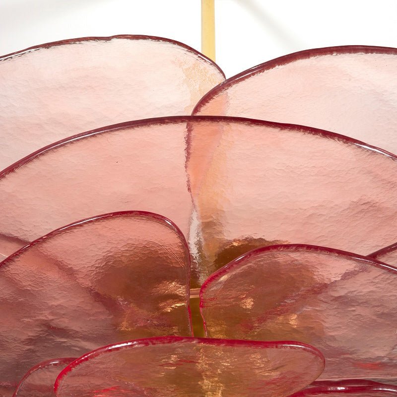 Petals Gold Murano Chandelier - 20-lights ∅ 39.4″ x H 21.7″Green & GoldBlushlighting