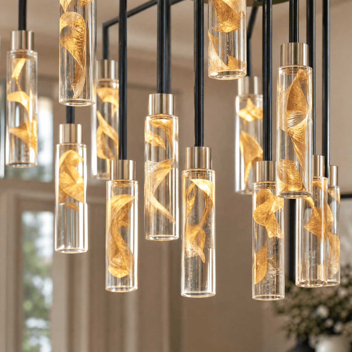Phoenix Tree Modern Sculptural Ring Chandelier - Blushlighting