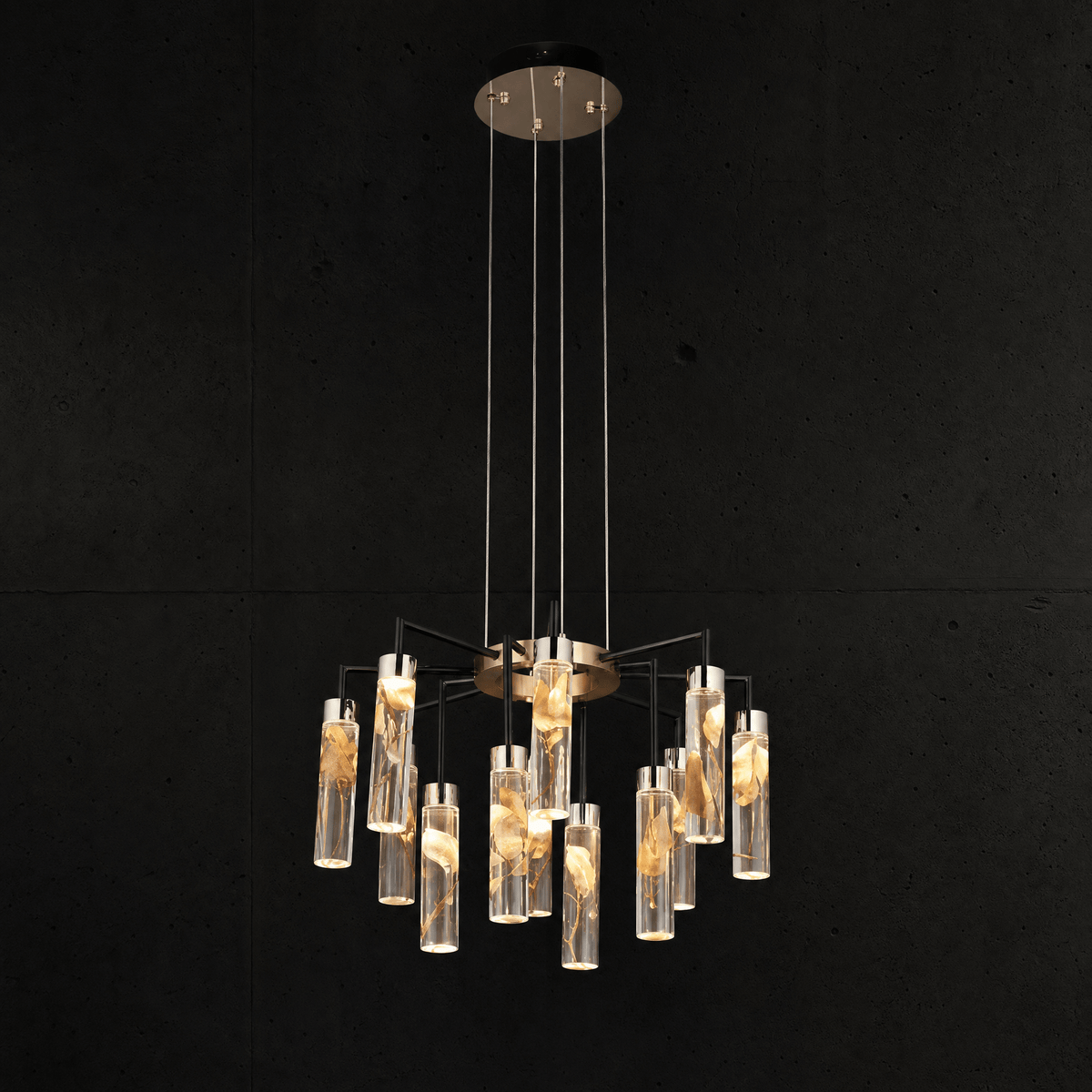 Phoenix Tree Modern Sculptural Ring Chandelier - Blushlighting