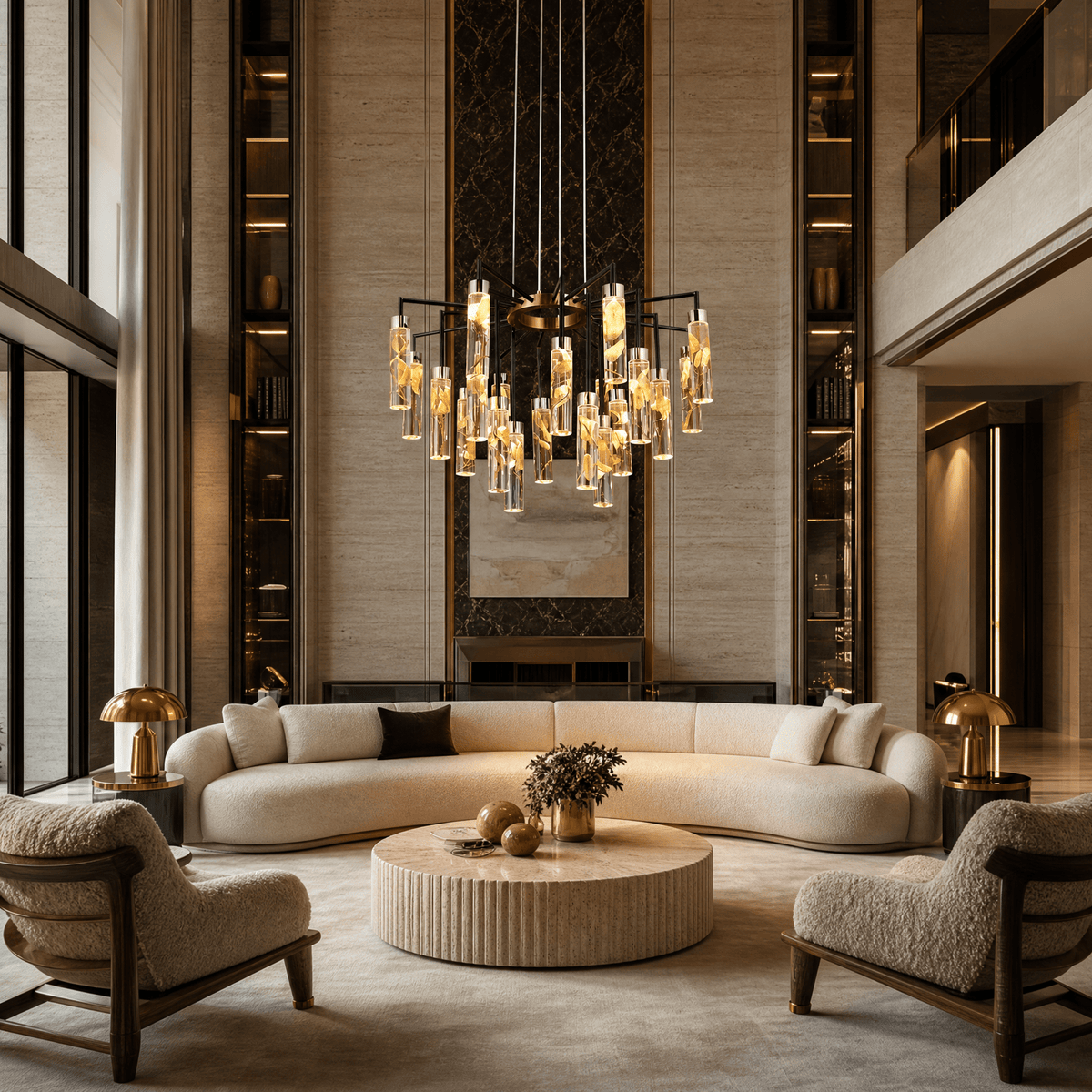 Phoenix Tree Modern Sculptural Ring Chandelier - Blushlighting