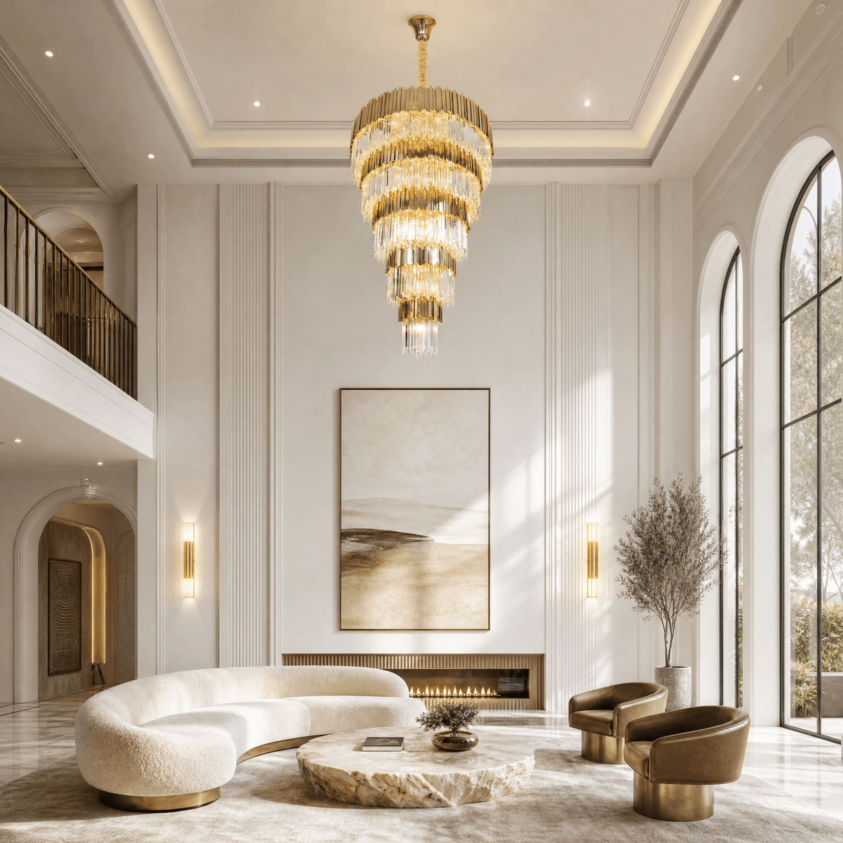 Pioggia Crystal Chandelier - Blushlighting