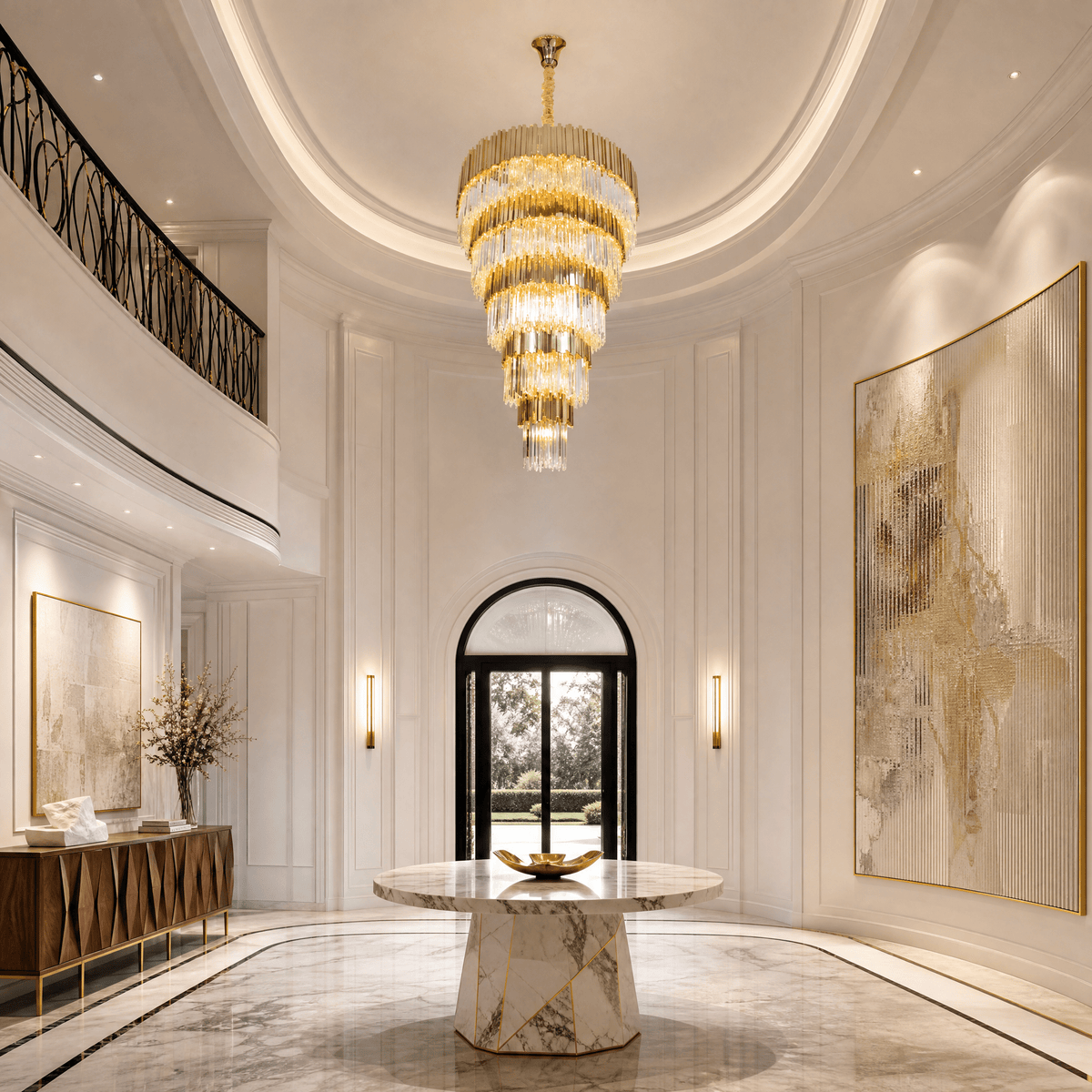 Pioggia Crystal Chandelier - Blushlighting