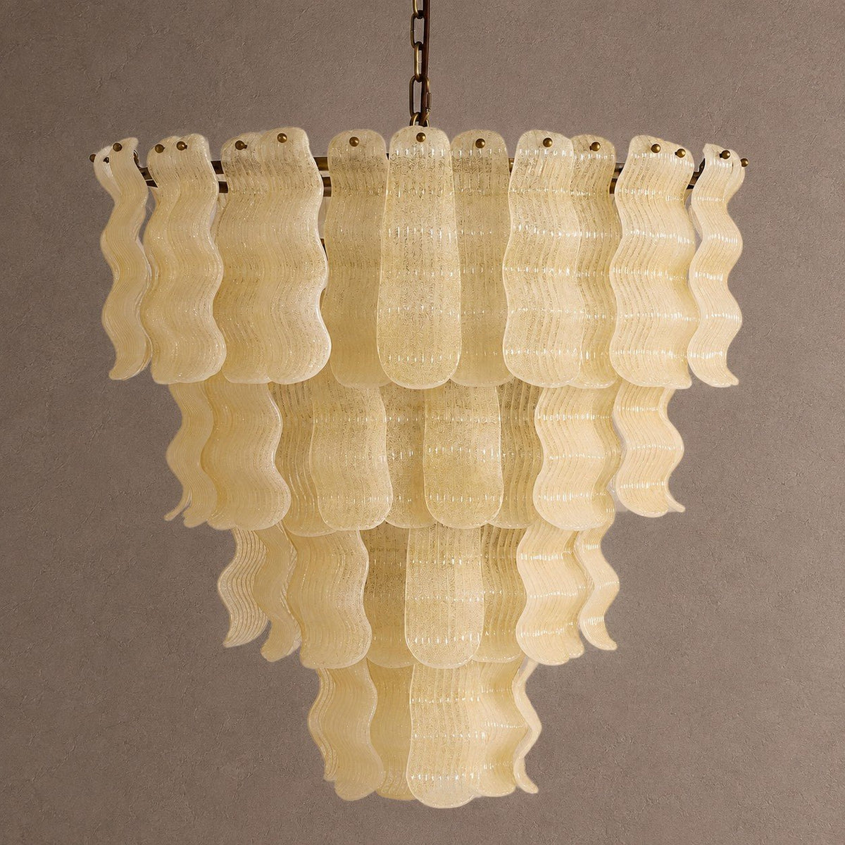 Pollensa Tiered Chandelier - ∅ 29.5″ x H 37.4″Gold & YellowBlushlighting