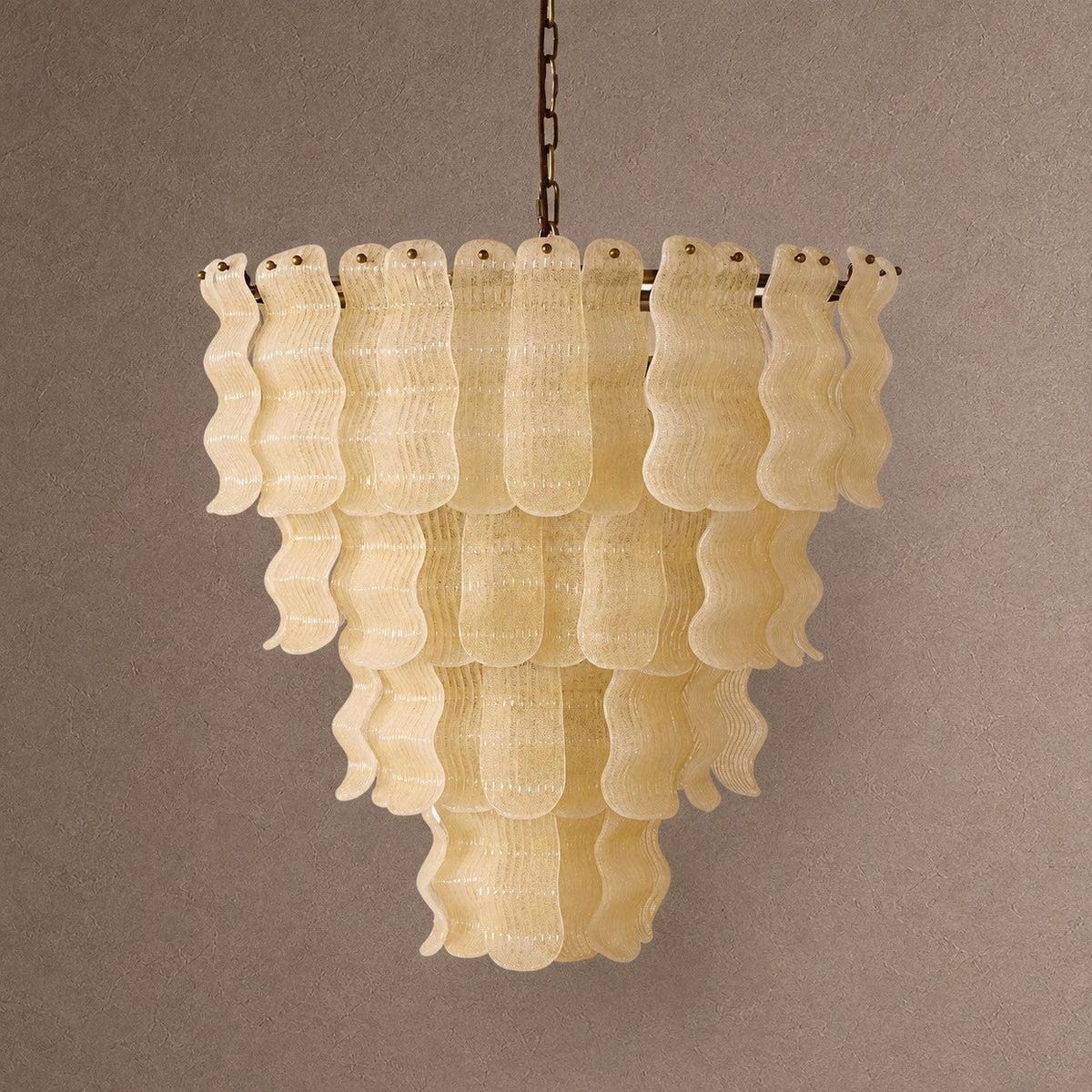 Pollensa Tiered Chandelier - ∅ 29.5″ x H 37.4″Gold & YellowBlushlighting