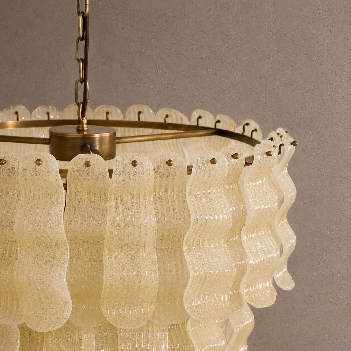 Pollensa Tiered Chandelier - ∅ 29.5″ x H 37.4″Gold & YellowBlushlighting