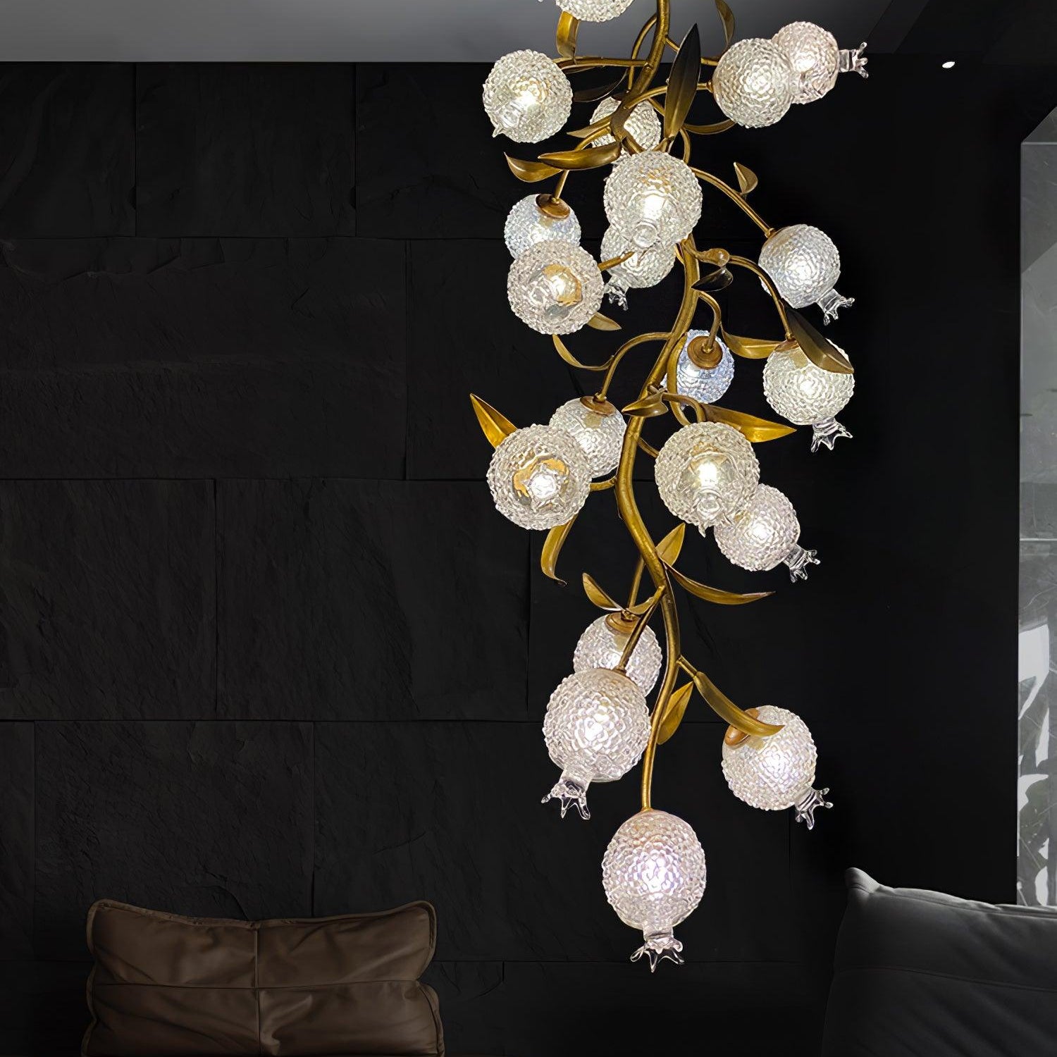 Pomegranate Brass Branch Chandelier - ∅ 19.7″ x H 51.2″ / Dia 50cm x H 130cmDark CopperBlushlighting