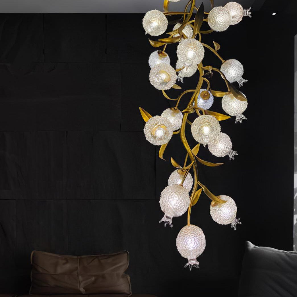 Pomegranate Brass Branch Chandelier - ∅ 19.7″ x H 51.2″ / Dia 50cm x H 130cmDark CopperBlushlighting