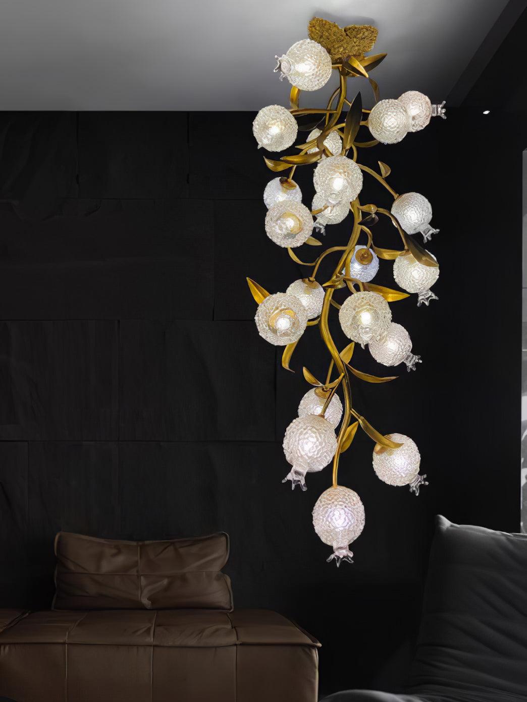 Pomegranate Brass Branch Chandelier - ∅ 19.7″ x H 51.2″ / Dia 50cm x H 130cmDark CopperBlushlighting
