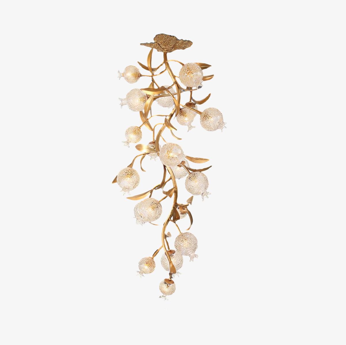 Pomegranate Brass Branch Chandelier - ∅ 19.7″ x H 51.2″ / Dia 50cm x H 130cmDark CopperBlushlighting