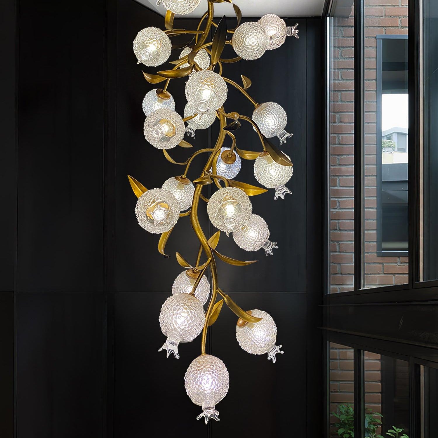 Pomegranate Brass Branch Chandelier - ∅ 19.7″ x H 51.2″ / Dia 50cm x H 130cmDark CopperBlushlighting
