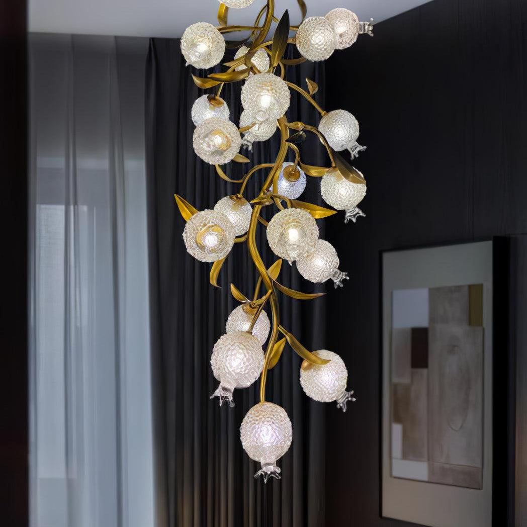 Pomegranate Brass Branch Chandelier - ∅ 19.7″ x H 51.2″ / Dia 50cm x H 130cmDark CopperBlushlighting