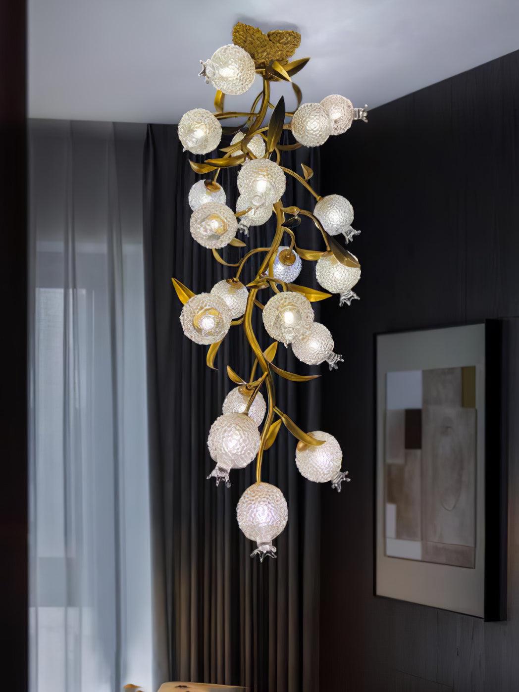 Pomegranate Brass Branch Chandelier - ∅ 19.7″ x H 51.2″ / Dia 50cm x H 130cmDark CopperBlushlighting