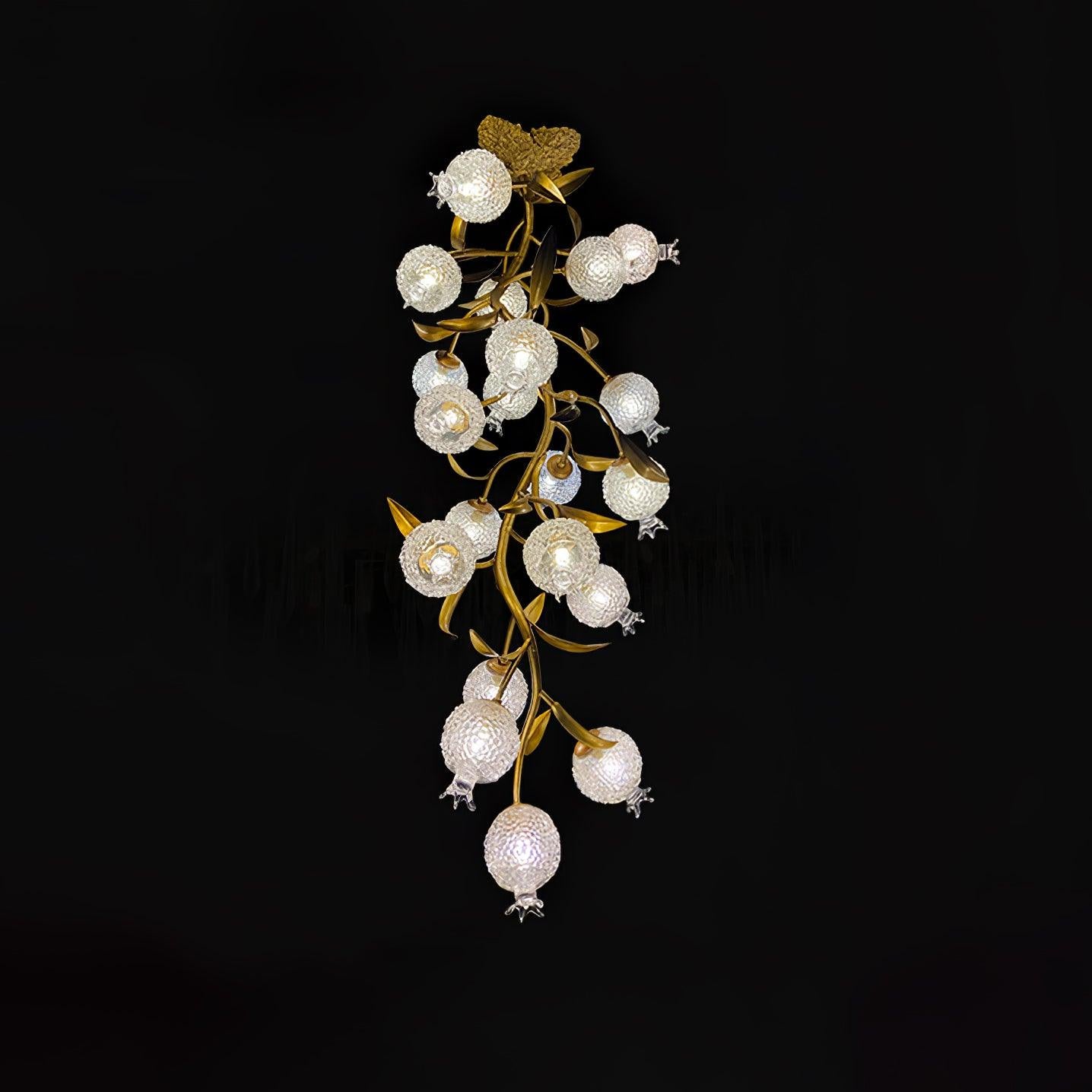 Pomegranate Brass Branch Chandelier - ∅ 19.7″ x H 51.2″ / Dia 50cm x H 130cmDark CopperBlushlighting