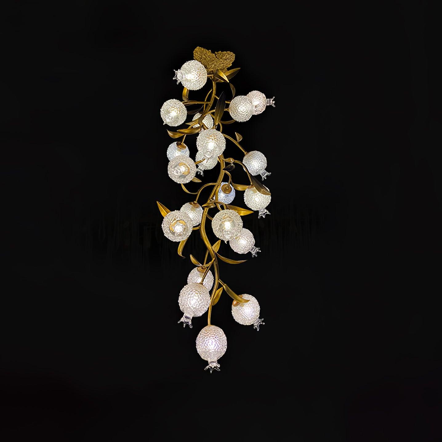 Pomegranate Brass Branch Chandelier - ∅ 19.7″ x H 51.2″ / Dia 50cm x H 130cmDark CopperBlushlighting