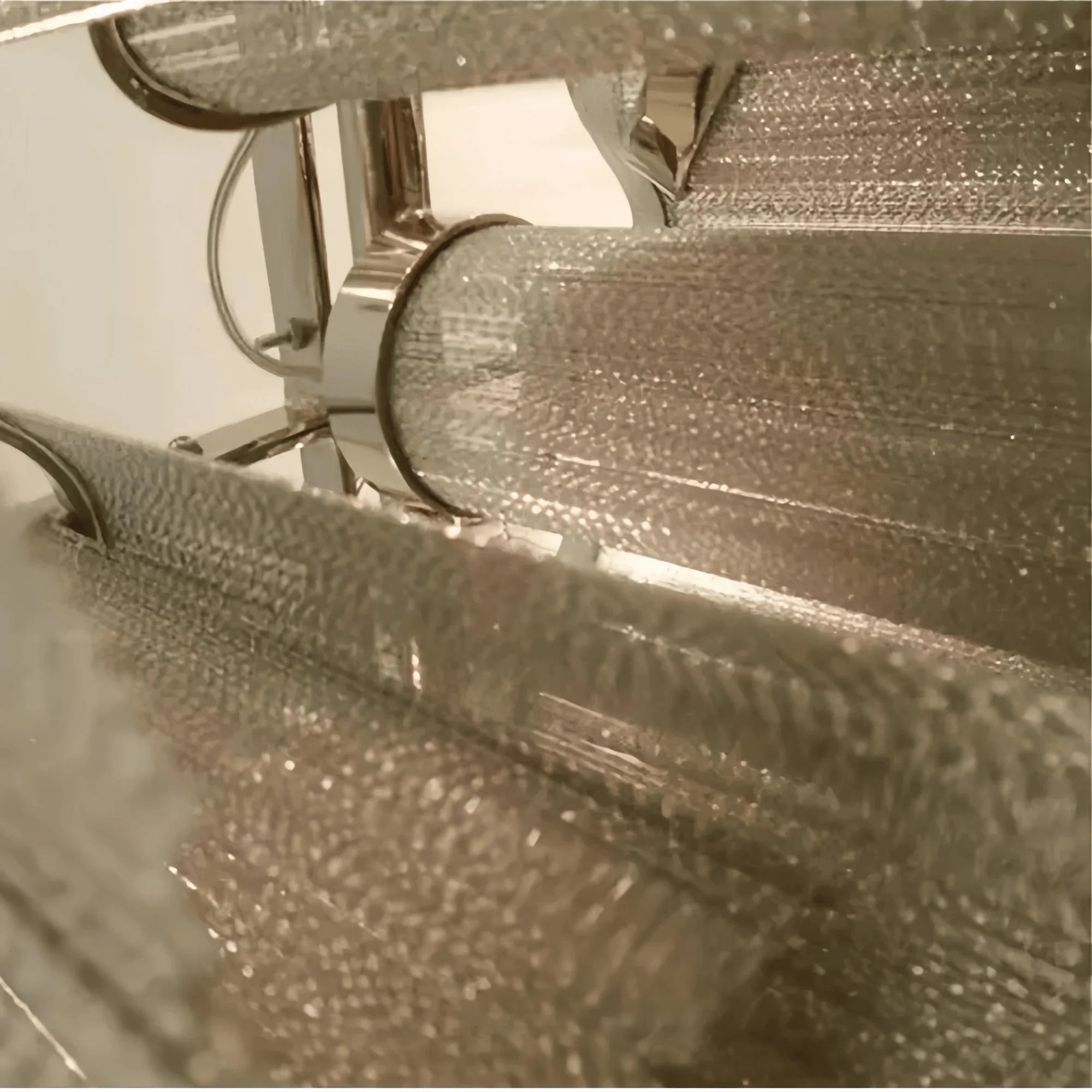 Post - Modern Extra Large Stainless Steel Long Tassel Chandelier - Blushlighting